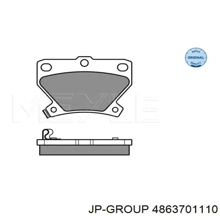 4863701110 JP Group pastillas de freno traseras