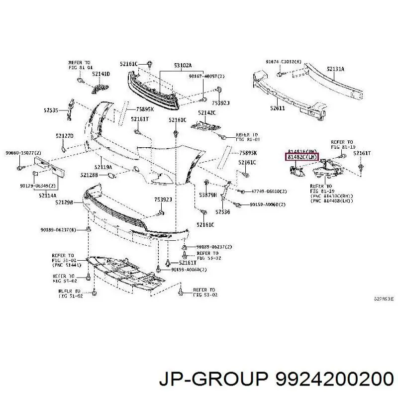 9924200200 JP Group chapa ondulada del silenciador