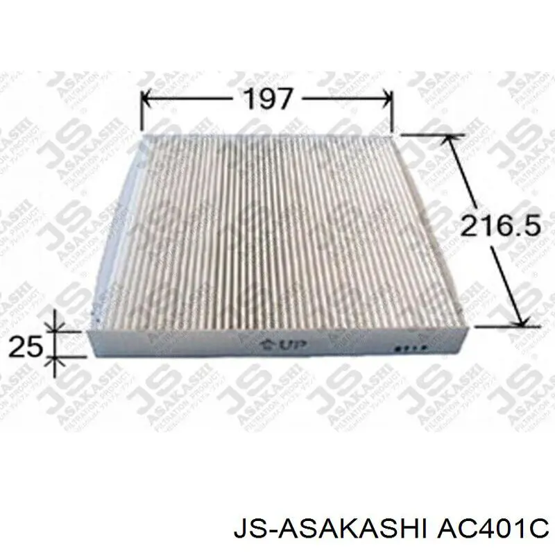 AC401C JS Asakashi filtro de habitáculo