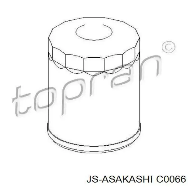 C0066 JS Asakashi filtro de aceite