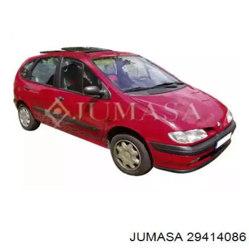  Moldura puerta trasera izquierda para Renault Scenic 1 