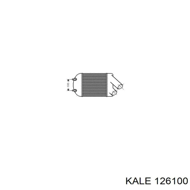 126100 Kale radiador de aire de admisión