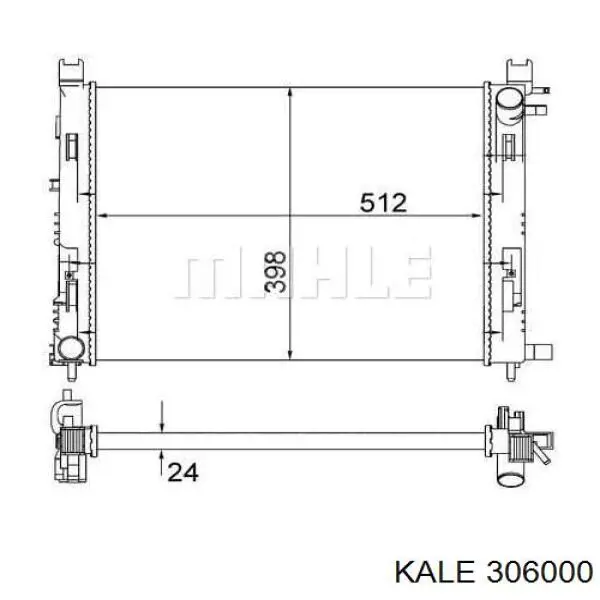 306000 Kale radiador refrigeración del motor