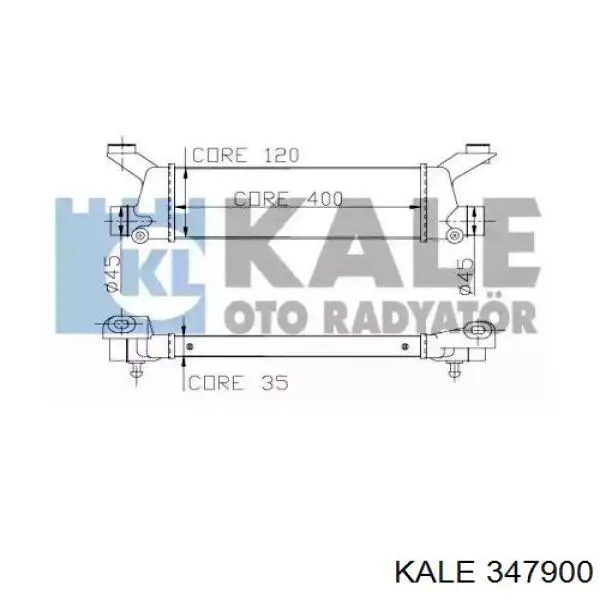 347900 Kale radiador de aire de admisión