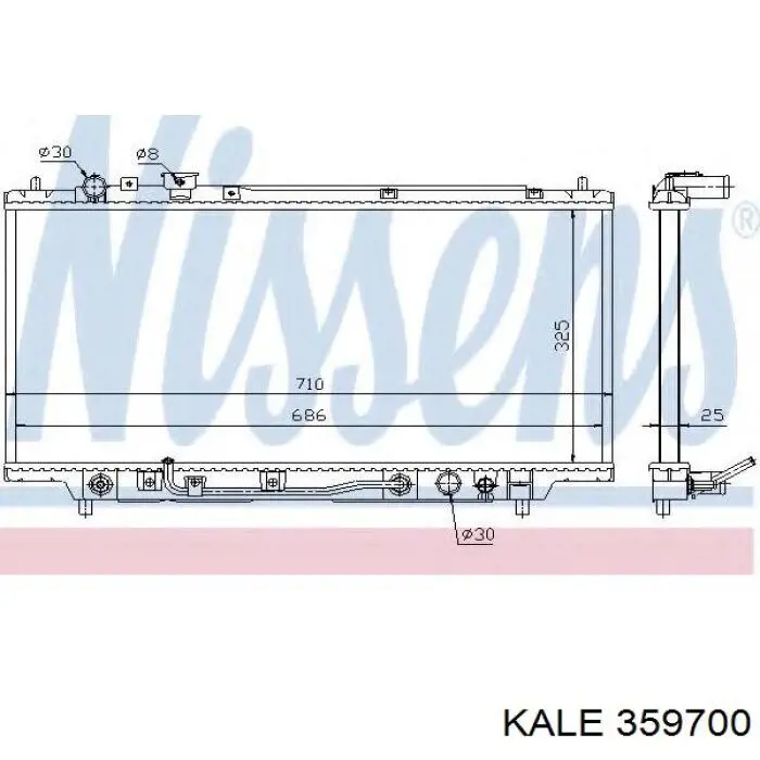 359700 Kale radiador refrigeración del motor