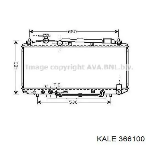 366100 Kale radiador refrigeración del motor