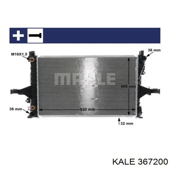 367200 Kale radiador refrigeración del motor