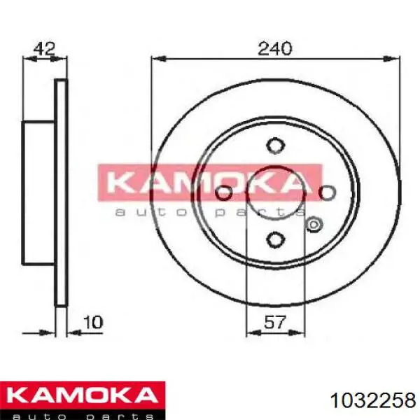 1032258 Kamoka freno de disco delantero