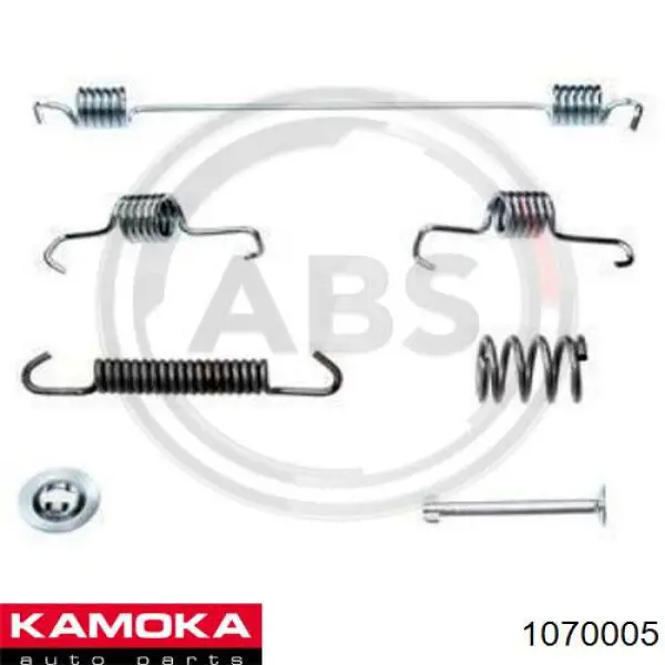 1070005 Kamoka kit de montaje, zapatas de freno traseras