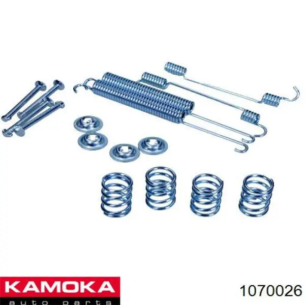 1070026 Kamoka kit de montaje, zapatas de freno traseras