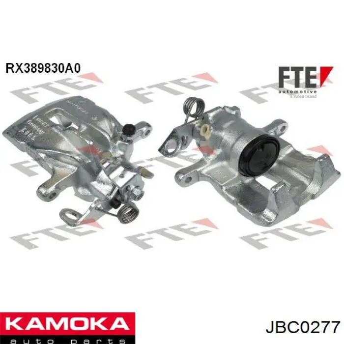 JBC0277 Kamoka pinza de freno trasera izquierda