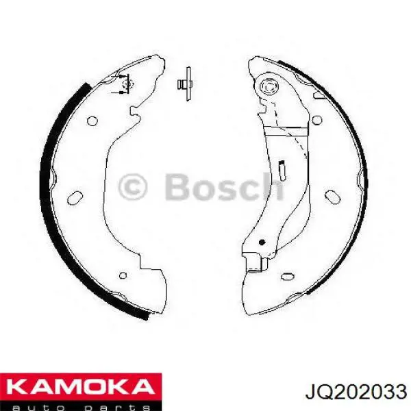 JQ202033 Kamoka zapatas de frenos de tambor traseras