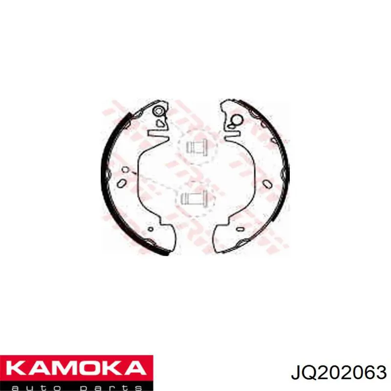 JQ202063 Kamoka zapatas de frenos de tambor traseras