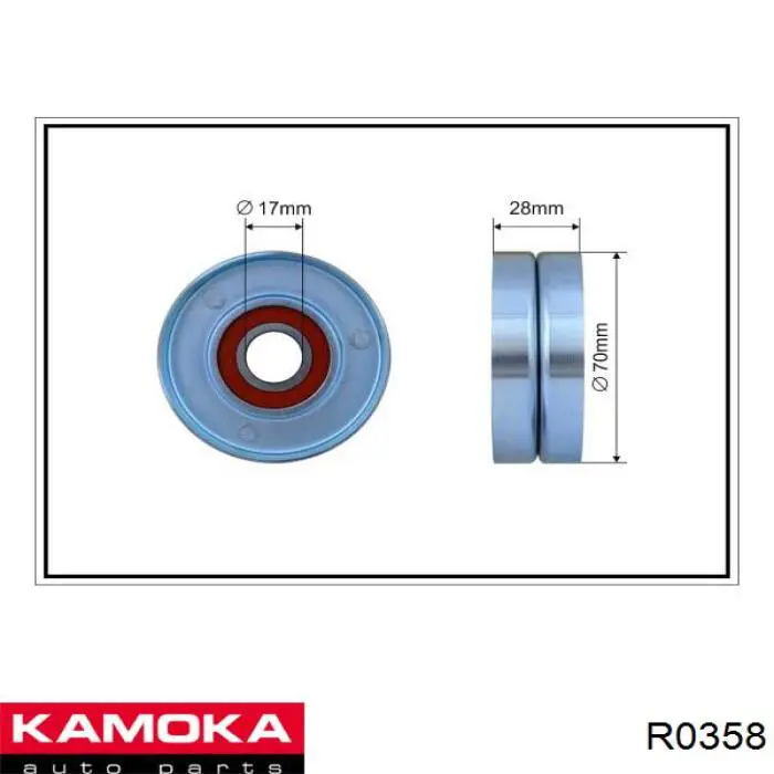 R0358 Kamoka tensor de correa, correa poli v