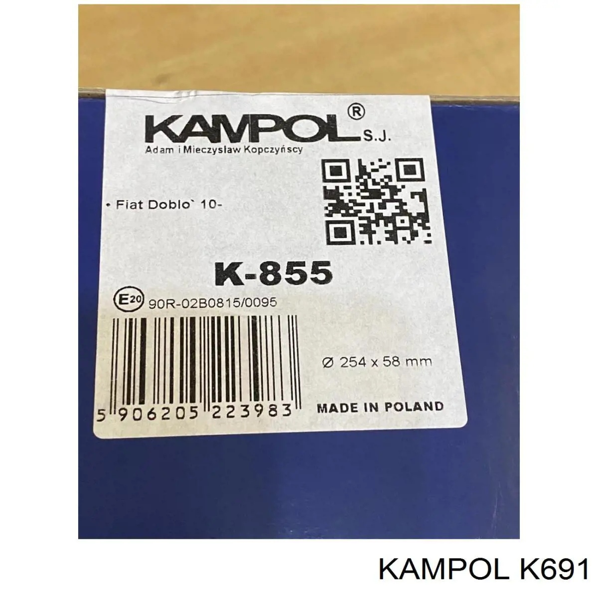 K-691 Kampol zapatas de frenos de tambor traseras