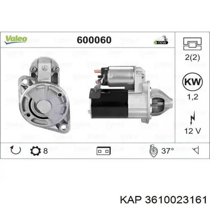 3610023161 KAP motor de arranque