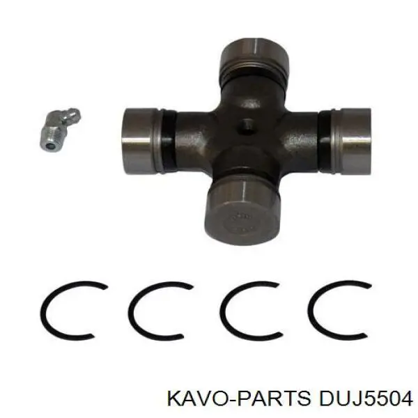 DUJ5504 Kavo Parts cruceta de árbol de cardán trasero