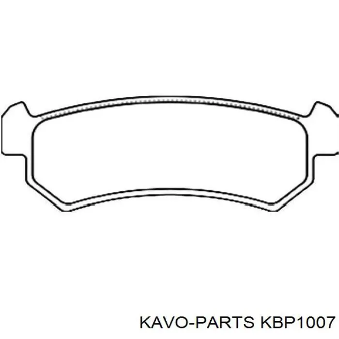 KBP-1007 Kavo Parts pastillas de freno traseras