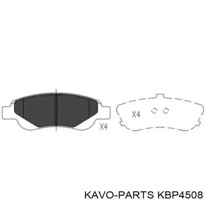 KBP-4508 Kavo Parts pastillas de freno traseras