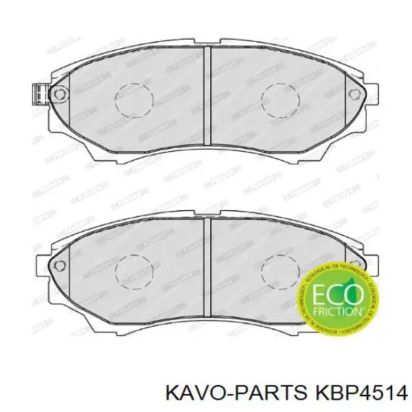 KBP4514 Kavo Parts pastillas de freno delanteras