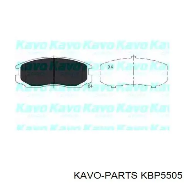 KBP-5505 Kavo Parts pastillas de freno delanteras