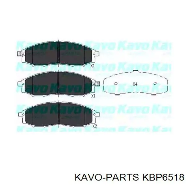 KBP-6518 Kavo Parts pastillas de freno delanteras