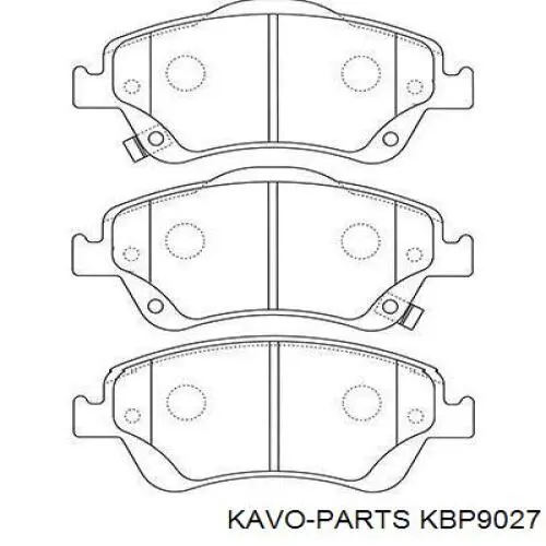 KBP-9027 Kavo Parts pastillas de freno delanteras