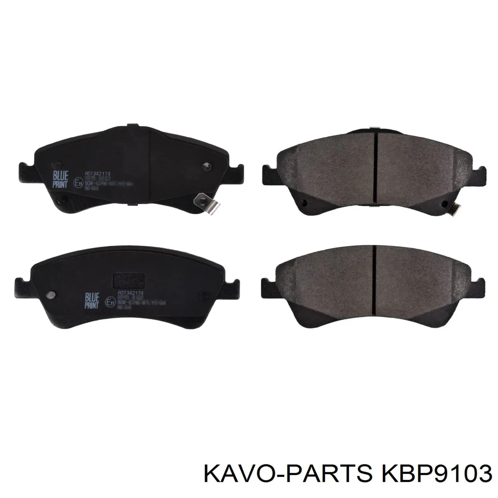 KBP-9103 Kavo Parts pastillas de freno delanteras