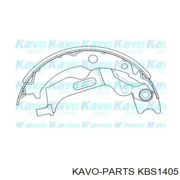 KBS-1405 Kavo Parts zapatas de frenos de tambor traseras