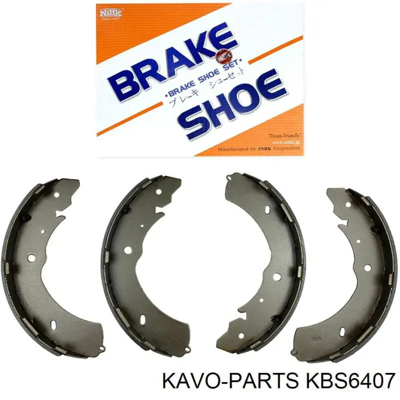 KBS-6407 Kavo Parts zapatas de frenos de tambor traseras