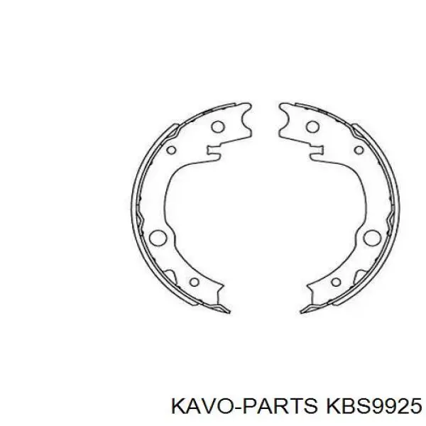 KBS-9925 Kavo Parts juego de zapatas de frenos, freno de estacionamiento