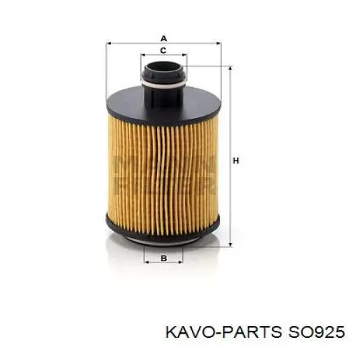 SO-925 Kavo Parts filtro de aceite