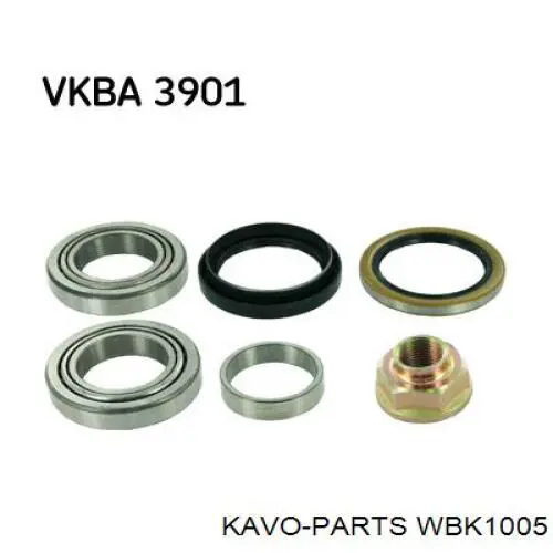 WBK1005 Kavo Parts cojinete de rueda delantero