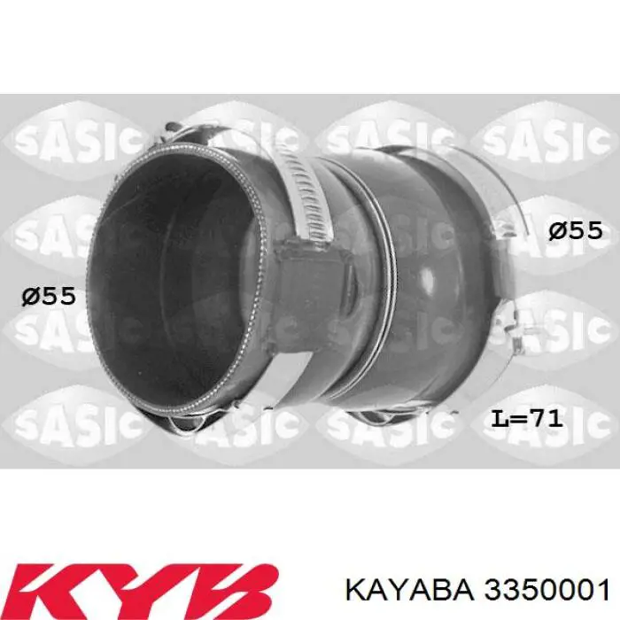 3350001 Kayaba amortiguador delantero izquierdo