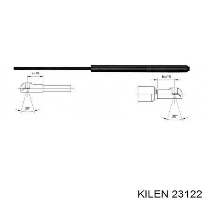 23122 Kilen muelle de suspensión eje delantero