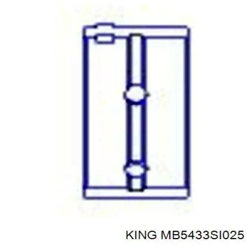  Juego de cojinetes de cigüeñal, cota de reparación +0,25 mm para KIA Cerato LD