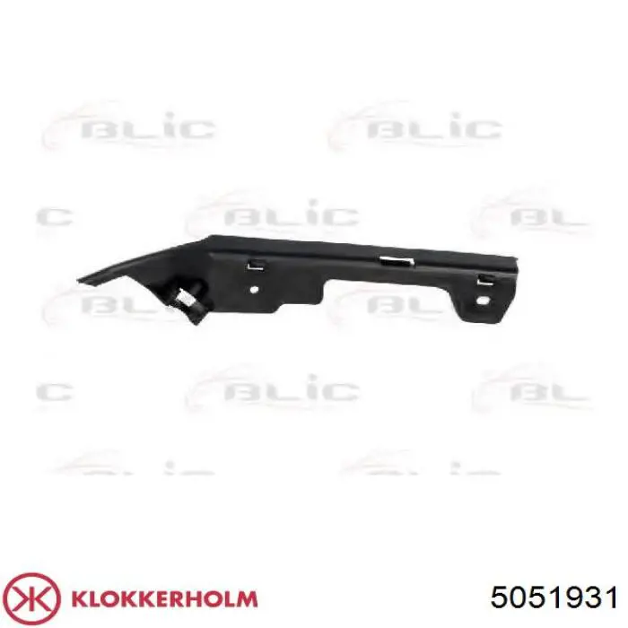  Soporte de guía para parachoques delantero, izquierdo para Opel Astra F48, F08