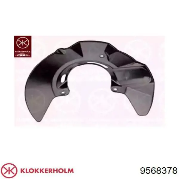 9568378 Klokkerholm chapa protectora contra salpicaduras, disco de freno delantero derecho