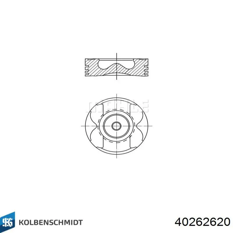  Pistón completo para 1 cilindro, cota de reparación + 0,50 mm para Renault Laguna 3 