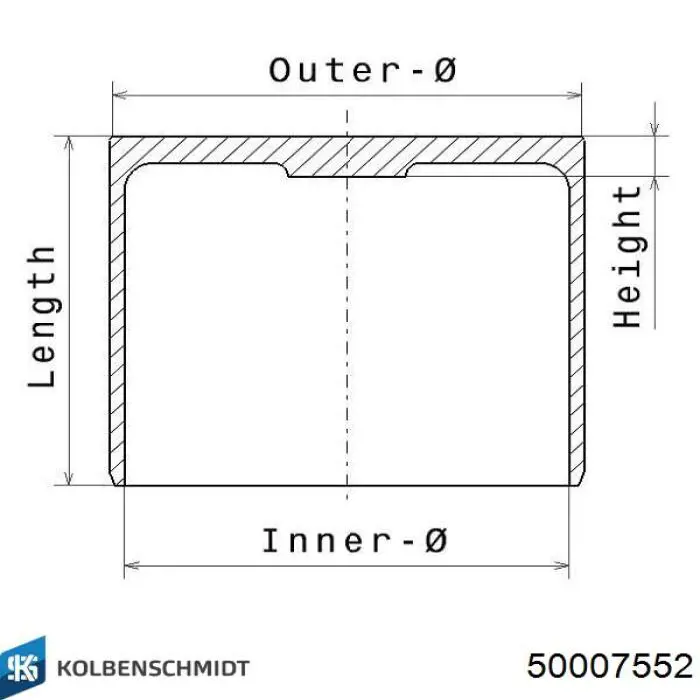 50007552 Kolbenschmidt empujador de válvula