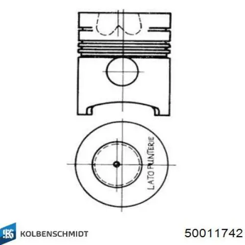  Juego de aros de pistón de motor, cota de reparación +0,50 mm para Audi 80 82, B1