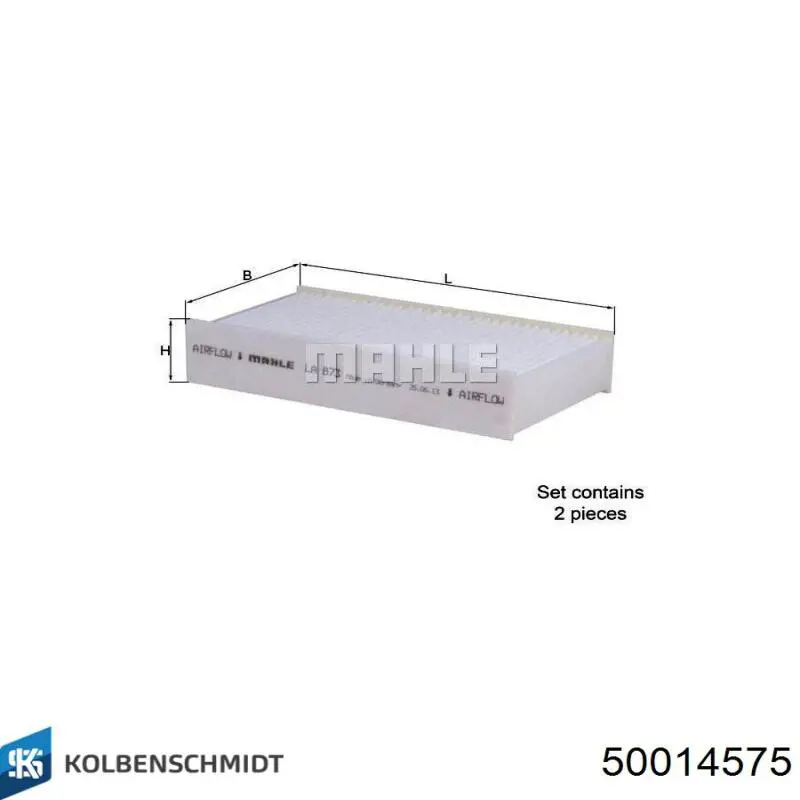 50014575 Kolbenschmidt filtro de habitáculo