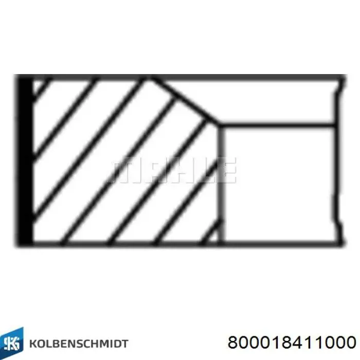 800018411000 Kolbenschmidt juego de aros de pistón para 1 cilindro, std