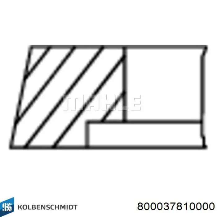 800037810000 Kolbenschmidt juego de aros de pistón para 1 cilindro, std