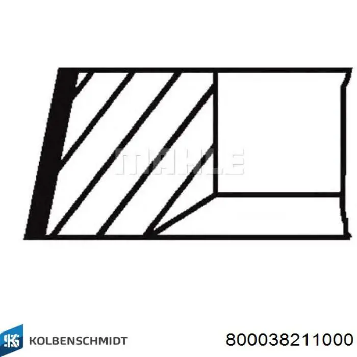 800038211000 Kolbenschmidt juego de aros de pistón para 1 cilindro, std