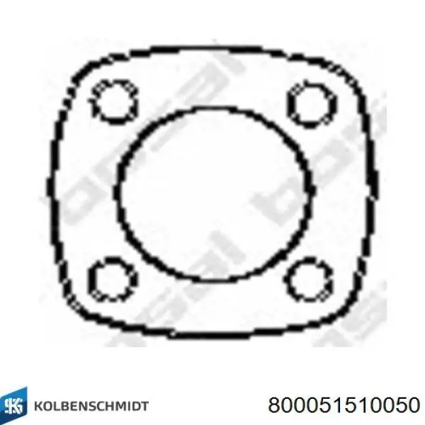 800051510050 Kolbenschmidt juego de aros de pistón para 1 cilindro, cota de reparación +0,50 mm