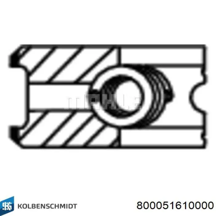 800051610000 Kolbenschmidt juego de aros de pistón para 1 cilindro, std