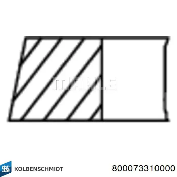 800073310000 Kolbenschmidt juego de aros de pistón para 1 cilindro, std