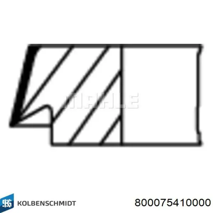 800075410000 Kolbenschmidt juego de aros de pistón para 1 cilindro, std