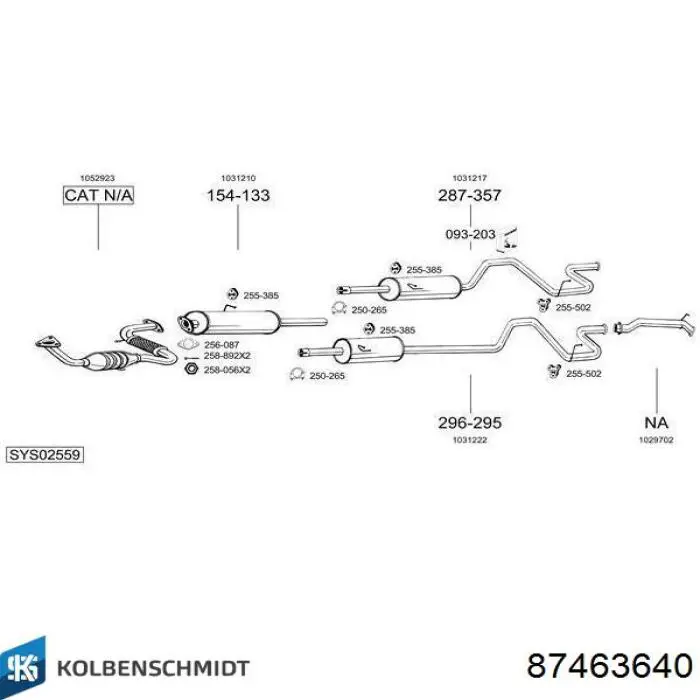 87 463 640 Kolbenschmidt juego de cojinetes de biela, cota de reparación +1,00 mm